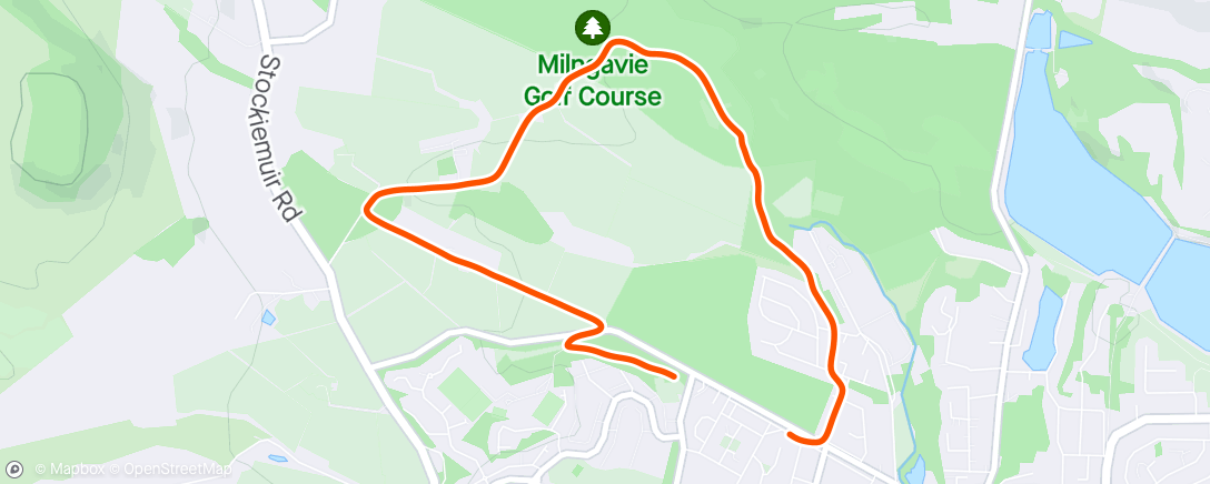 Map of the activity, Golf club loop
