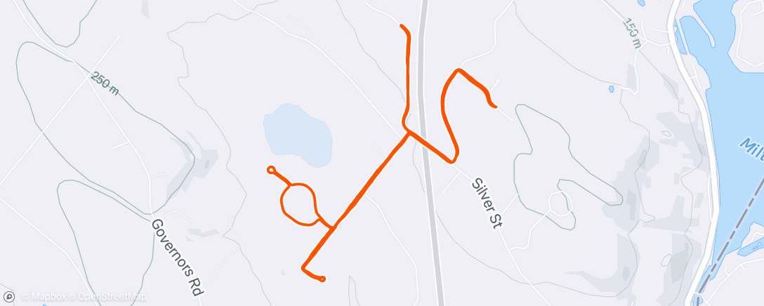 Map of the activity, Lunch Run