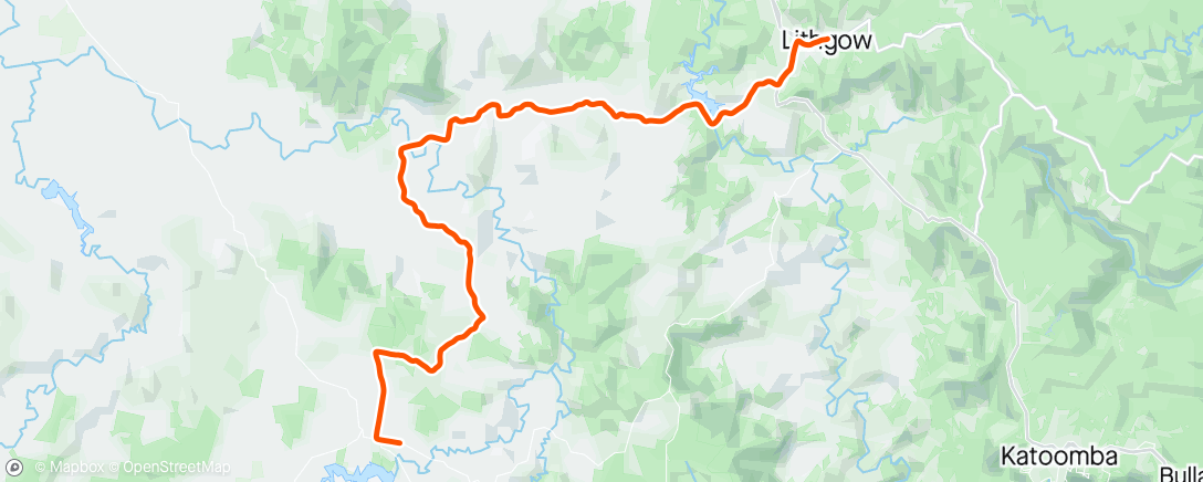 Karte der Aktivität „15/9/2024 RCC Overnighter Day 2 - Oberon to Lithgow”