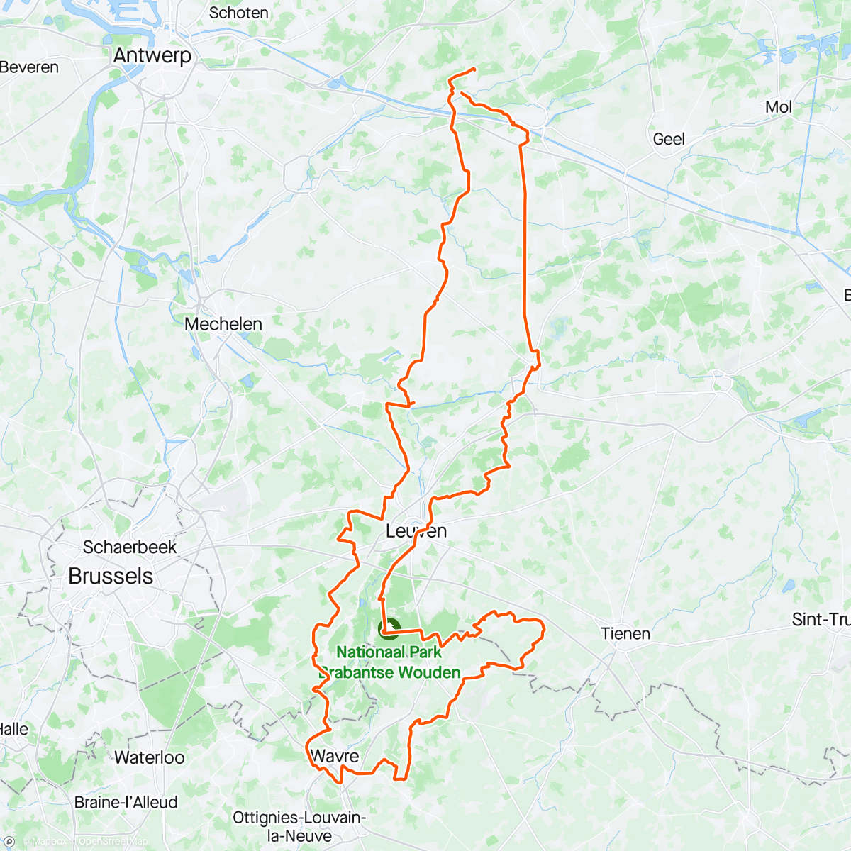 Map of the activity, Cobbles and gravel