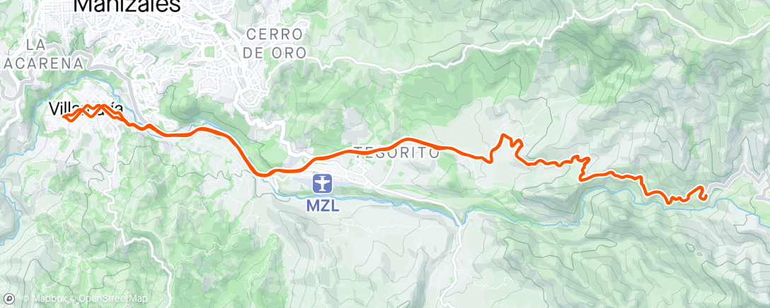 Map of the activity, La Amapola