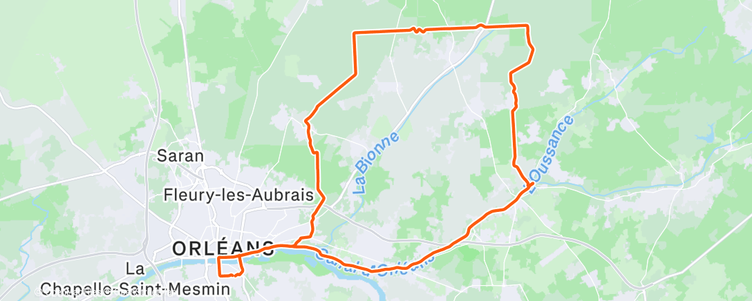 Map of the activity, Gravel sur le chemin des sangliers… et champs de patates 😫