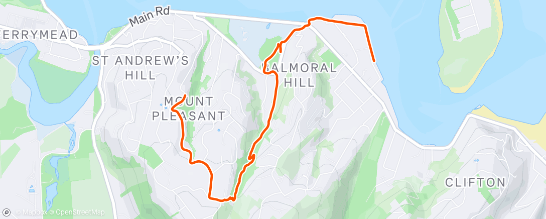 Mapa de la actividad (Morning Run)