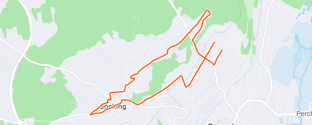 Map of the activity, Kalte Zehen Lauf