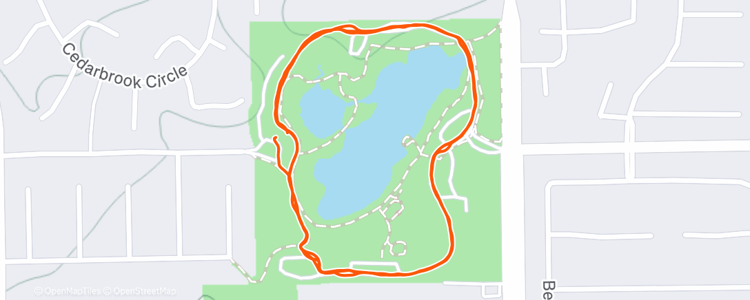 Map of the activity, Morning Walk