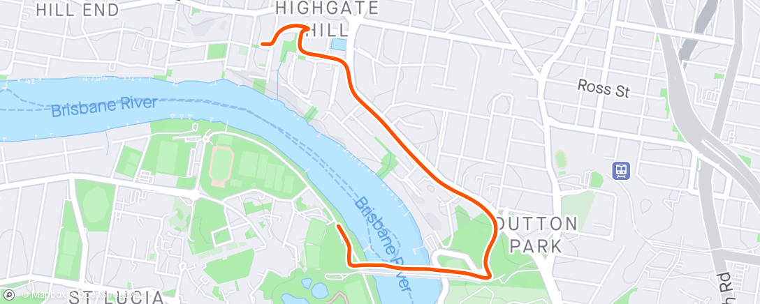 Map of the activity, Jog to Parkrun