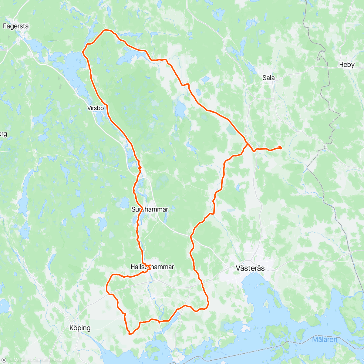 Mappa dell'attività Långtur!