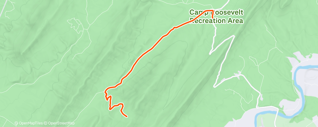 Map of the activity, Back to the Van