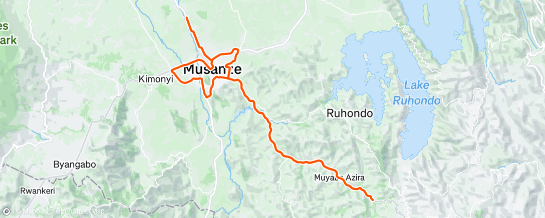 Mapa de la actividad (Lunch Ride)