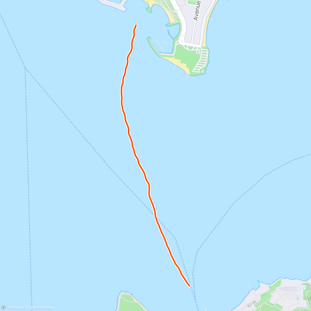 Map of the activity, Nat 13 « Xtrem Triathlon de Cannes »