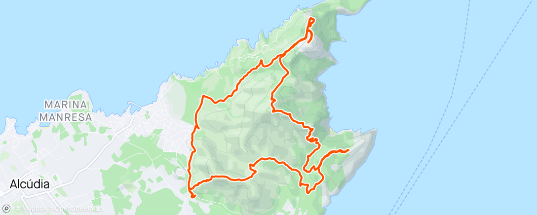 Map of the activity, Alcúdia Trails