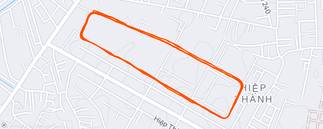 Map of the activity, Morning Run