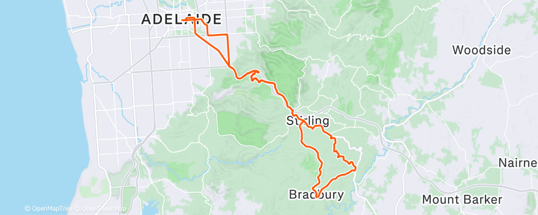 Map of the activity, Mylor, Stirling etc - last day at TDU
