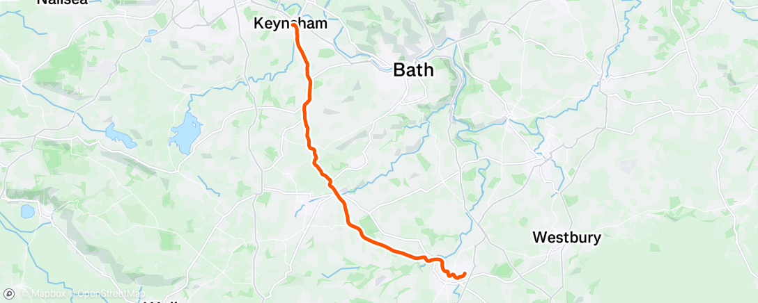 Map of the activity, Solo - Frome - Keynsham