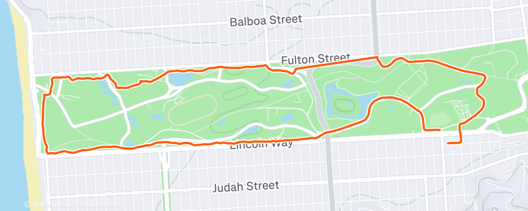 Map of the activity, Morning Trail Run