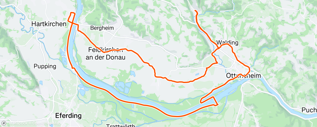Map of the activity, Afternoon Ride