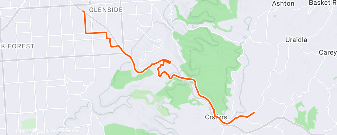 Map of the activity, Morning E-Bike Ride