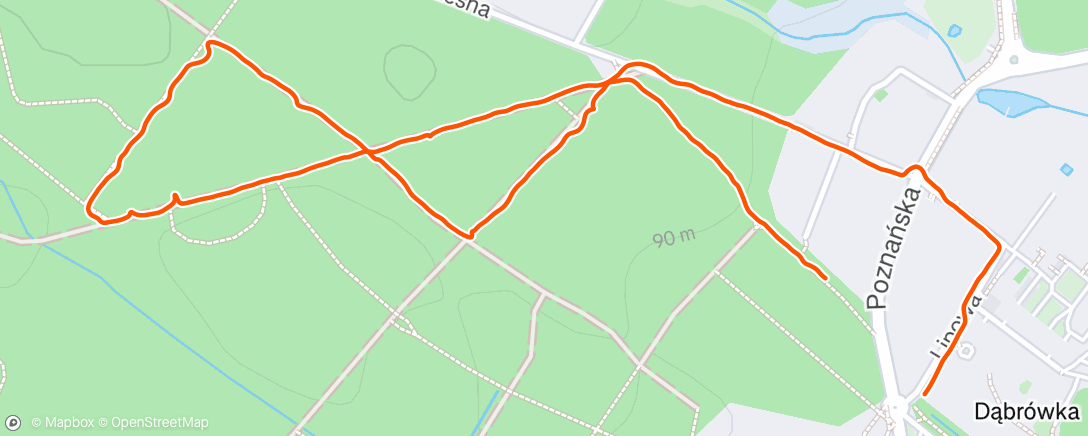 Map of the activity, Lunch Walk