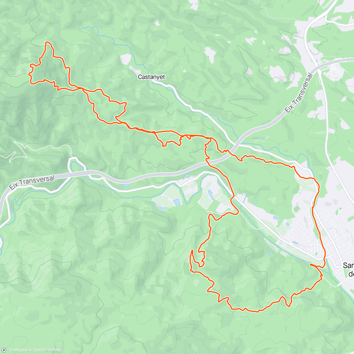 Map of the activity, PA amb TOMAQUET 23K