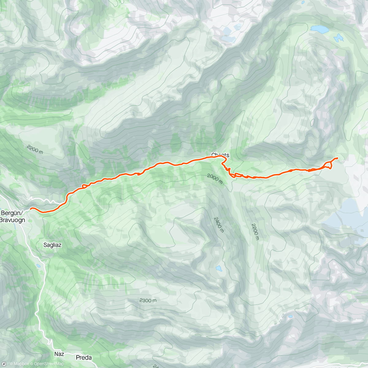 Map of the activity, Keschhutte skitour