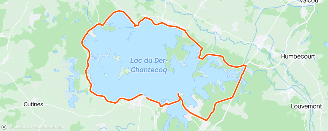 Map of the activity, Sortie vélo dans l'après-midi