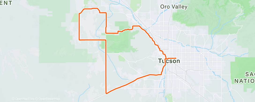 Map of the activity, Ken’s Birthday Ride 🎂