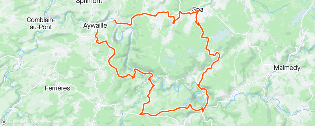 Map of the activity, spa