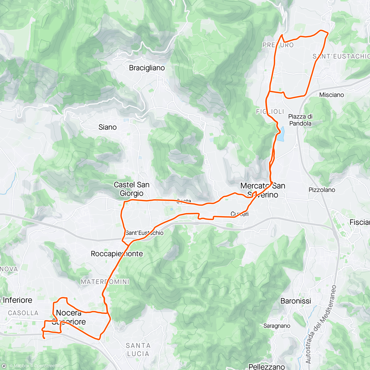 Map of the activity, Fine Tour