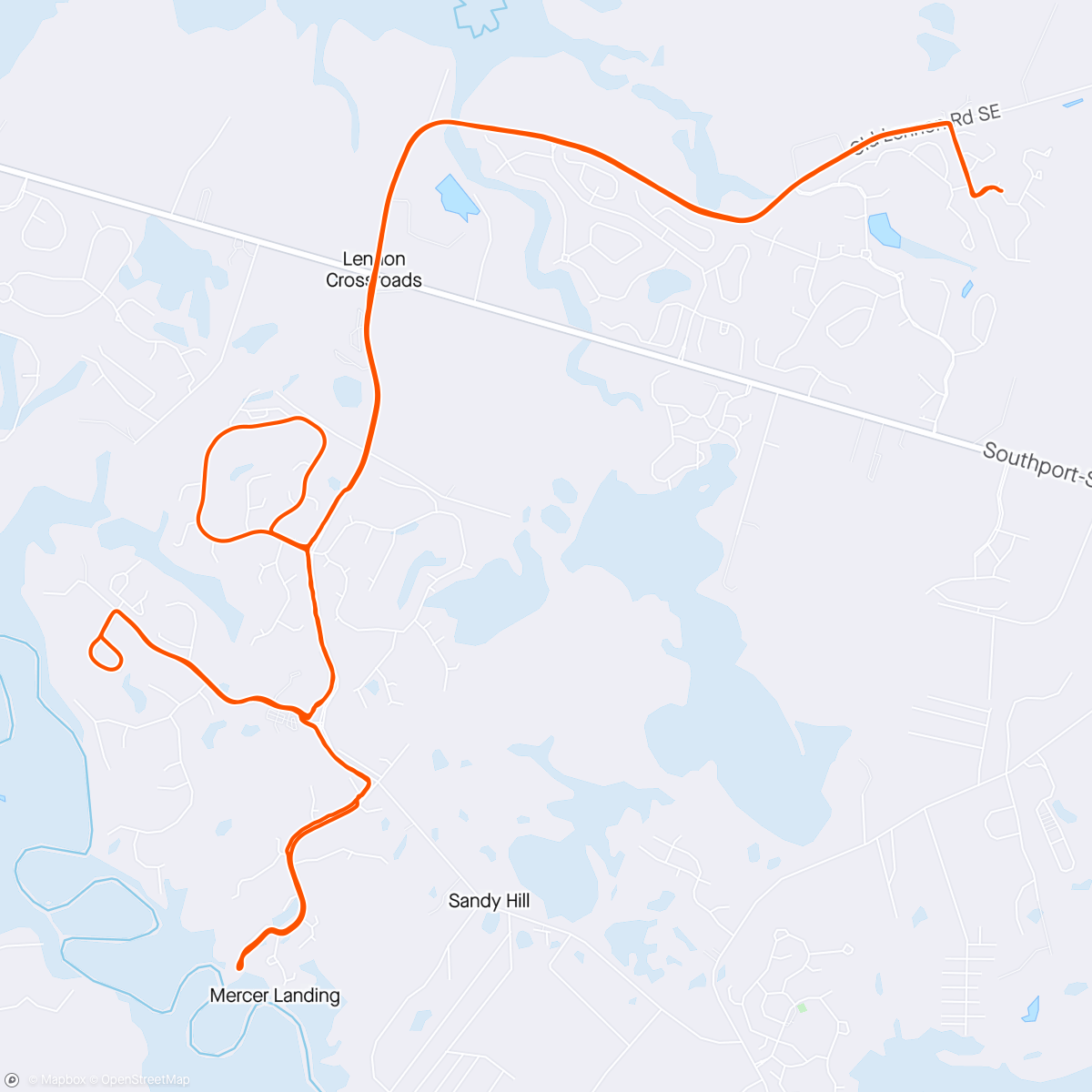 Map of the activity, Afternoon Ride with my wife.