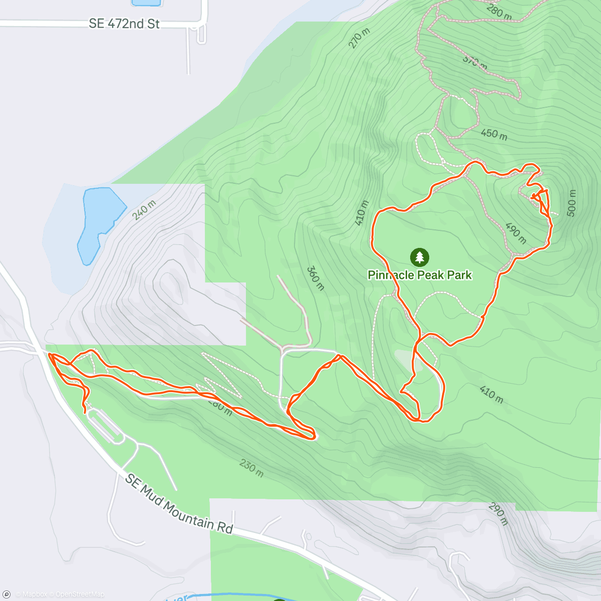 Map of the activity, Morning Trail Run