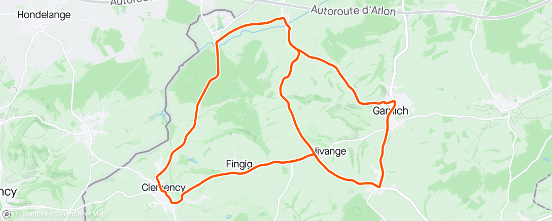 アクティビティ「Giro pomeridiano」の地図