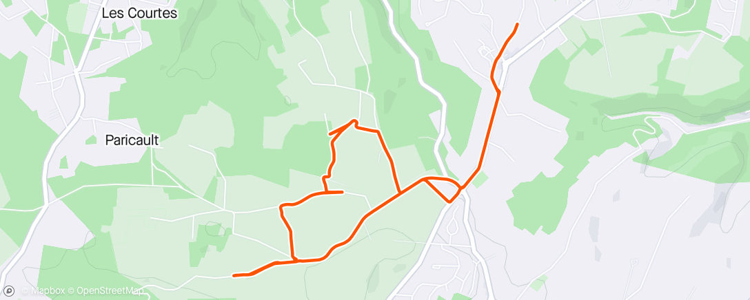 Mappa dell'attività Trail en soirée