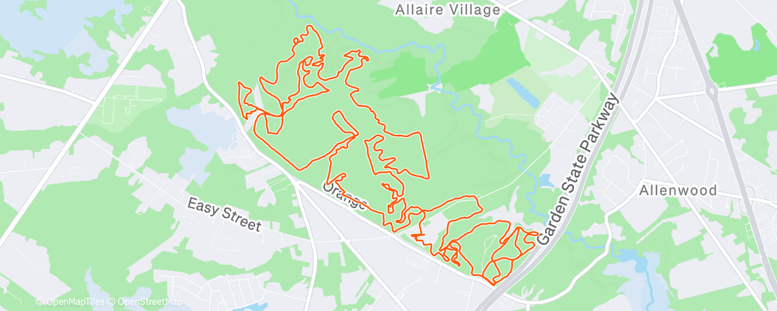 Map of the activity, Turkey Ride 🦃