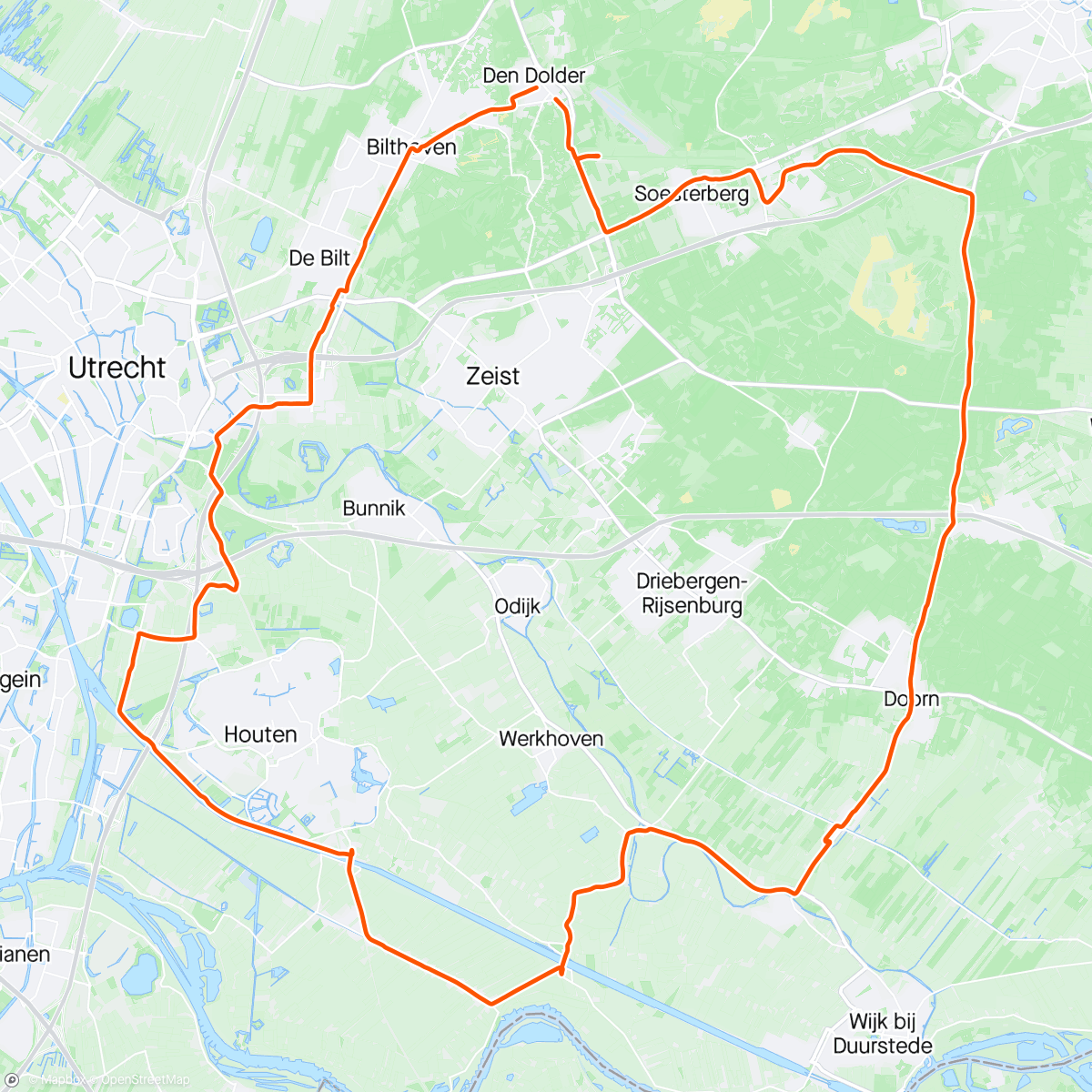 Map of the activity, Vogelvrij