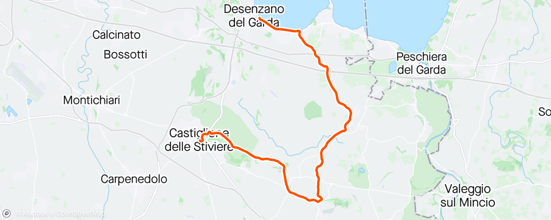 Map of the activity, Giro d’Italia - Stage 14, ITT