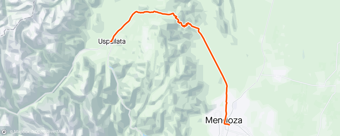 Map of the activity, South American Epic Day 86