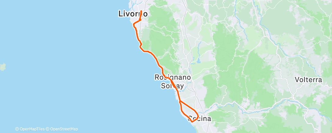 Карта физической активности (Morning Ride)