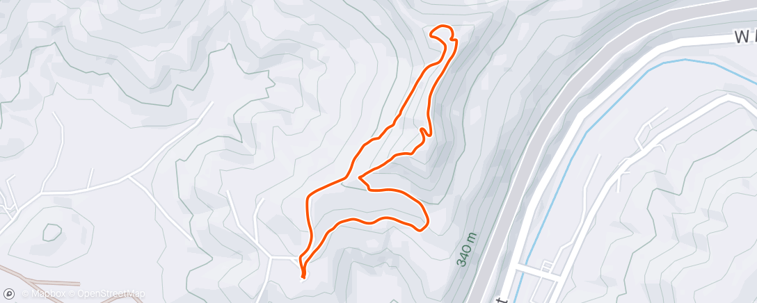Map of the activity, Trail walk