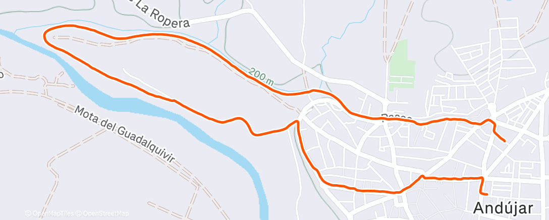 Map of the activity, Caminar al aire libre