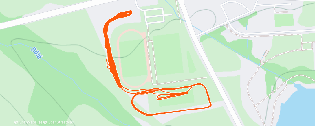 Карта физической активности (běžky- Vejsplachy)