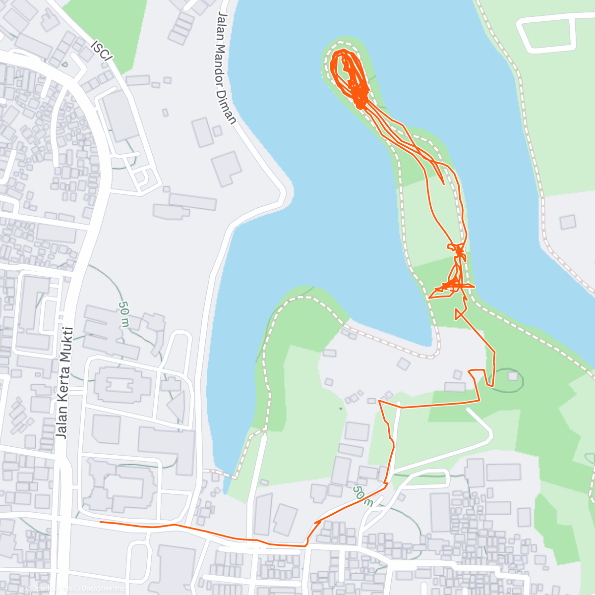 Map of the activity, Kebon Kross