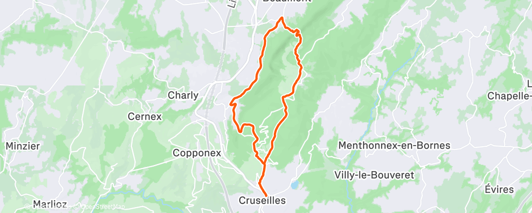 活动地图，Footing au Salève