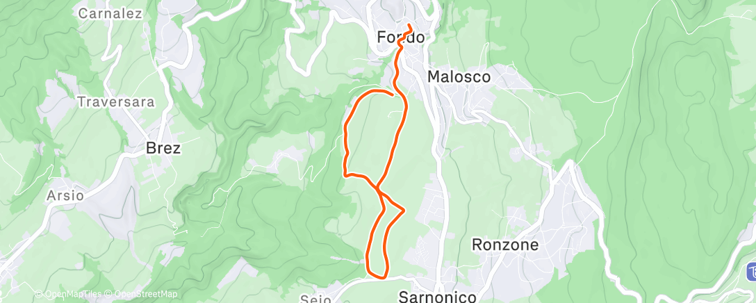 Mapa de la actividad (La Ciaspolada❄️☀️)