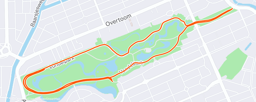 Map of the activity, Three non raining days in AMS in the winter 🤷‍♂️