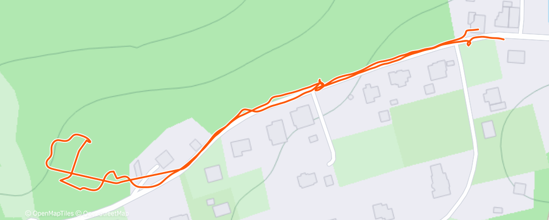 Map of the activity, Afternoon Walk