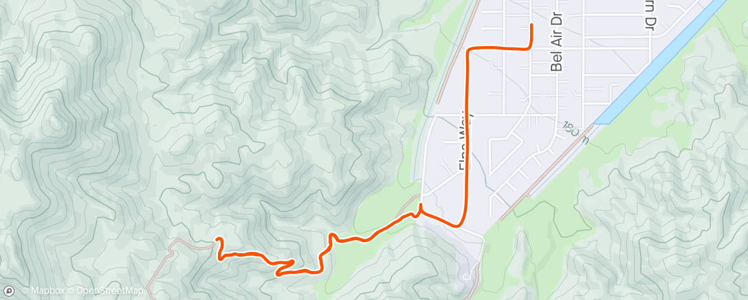 アクティビティ「Morning Trail Run」の地図