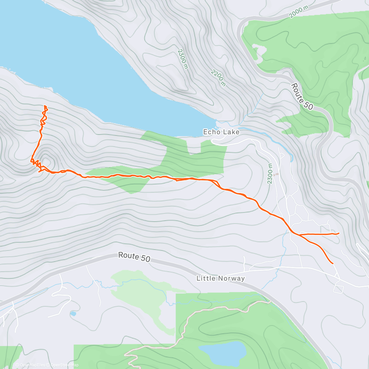 Карта физической активности (Morning Backcountry Ski)