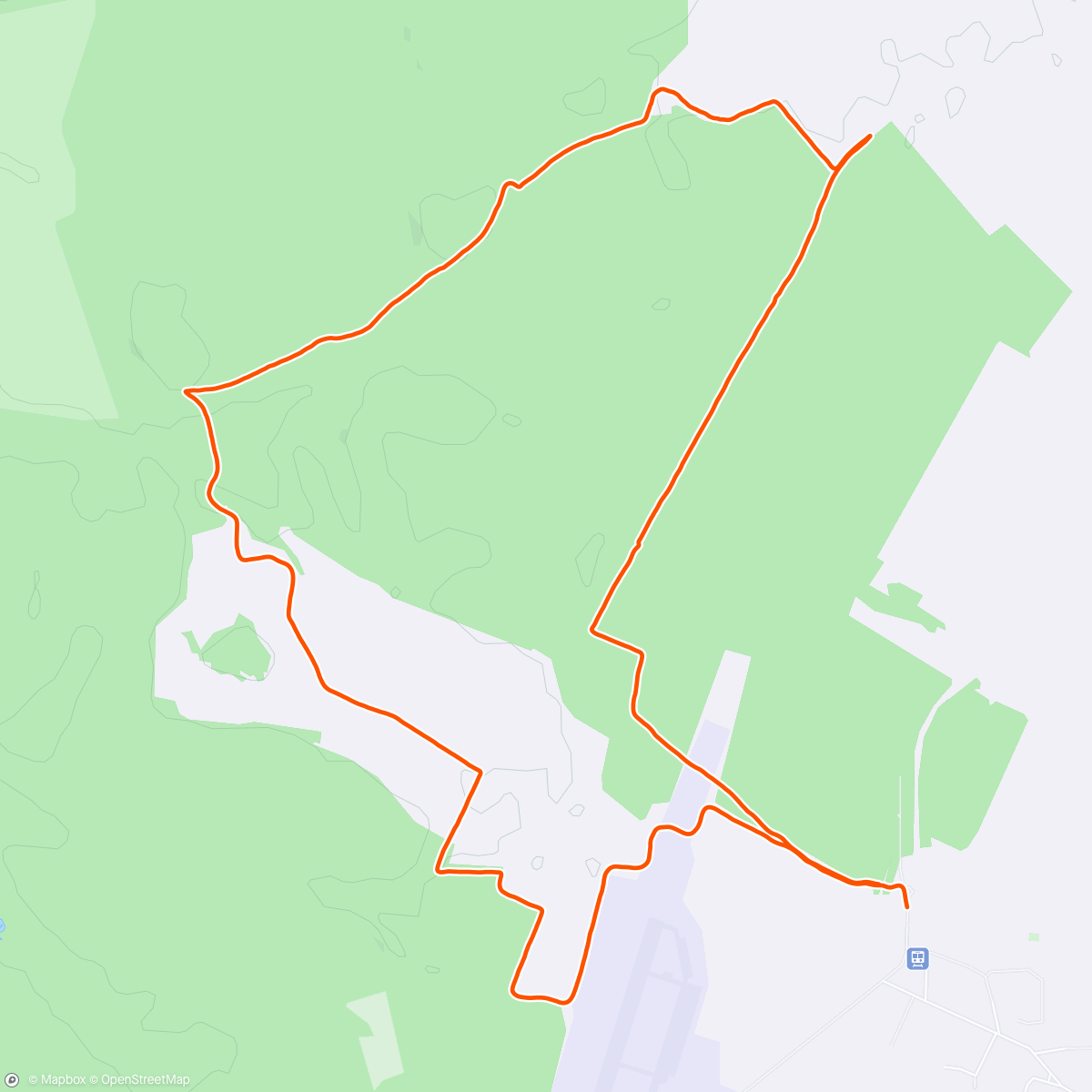 Map of the activity, Lunch Run