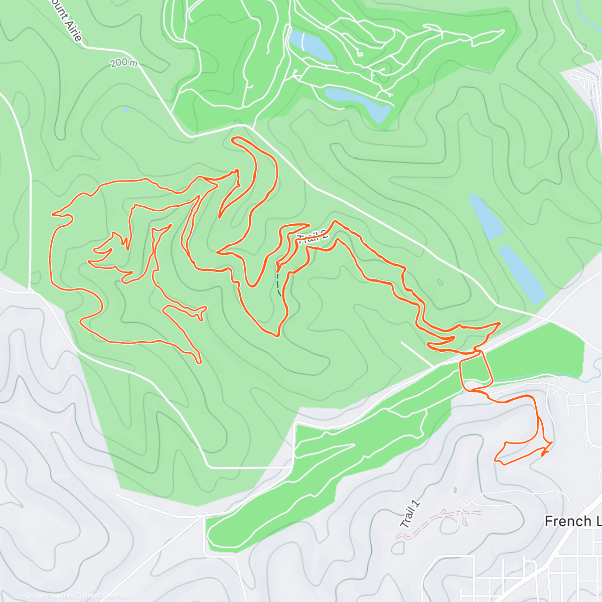 Map of the activity, Beautiful Fall Southern Indiana in French Lick