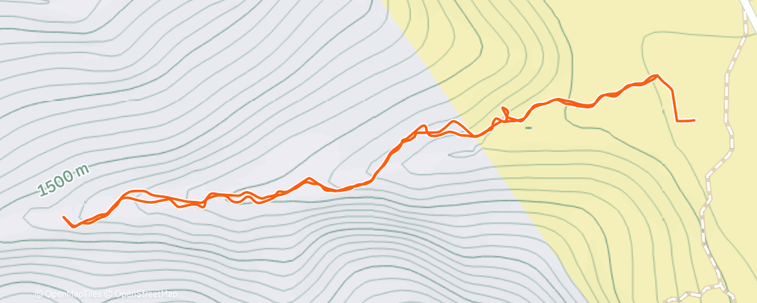 Map of the activity, Lunch Hike